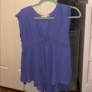 blush noir violet top